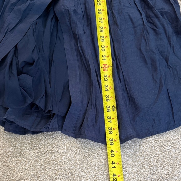 LULUS Women Small Sweetness Sunshine Navy Strapless Midi Fit Flare Pockets Dress - Picture 9 of 15